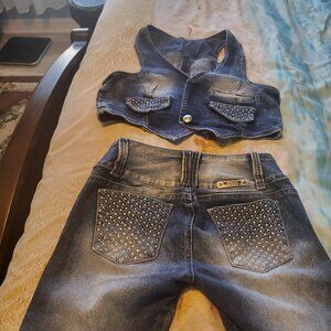 Colombian skinny jeans set (jeans, west)